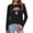 Black, variant on HUITKMM Cotton Tshirt Women Womens Canada Long Sleeve Canada Day Flag T Shirt Canadian Maple Leaf Shirts 4136
