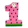thumbnail image 2 of APINATA4U 20" Tall Number One Piñata Pink Watermelon Theme First Birthday Party Decoration, 2 of 3
