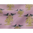 thumbnail image 4 of oneOone Viscose Jersey Fabric Bird & Tree Block Print Sewing Fabric BTY 60 Inch Wide, 4 of 5