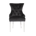 thumbnail image 5 of CHAISE DE SALLE À MANGER CHAMPAGNE en Noir ENSEMBLE DE 2, 5 of 5