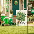thumbnail image 4 of St. Patricks Day St. Patrick's Day Garden Flag Four Leaves, 4 of 5