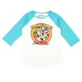 thumbnail image 1 of Looney Tunes Girls' That's All Folks Character Logo Raglan Tee (SM, 7/8), 1 of 2
