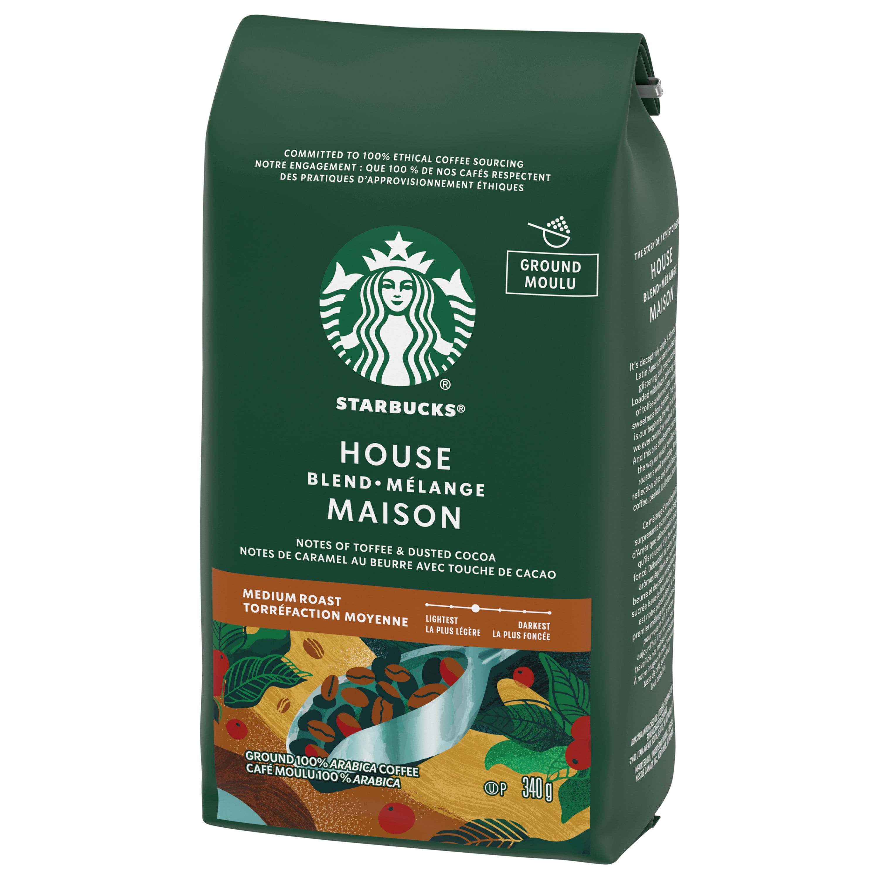 STARBUCKS Café Moulu Torréfaction Moyenne Mélange Maison