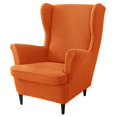 thumbnail image 1 of CHOK 2024 Wing Chair Slipcover Chair Covers For Wingback Chairs Stretch Sofa Cover Furniture Protector Couch Soft With Elastic Bottom-Pink-Chair Cover, 1 of 6