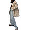thumbnail image 4 of Kmbangi Female Coat Solid Color Tailored Collar Long Sleeve Suit Jacket, 4 of 6