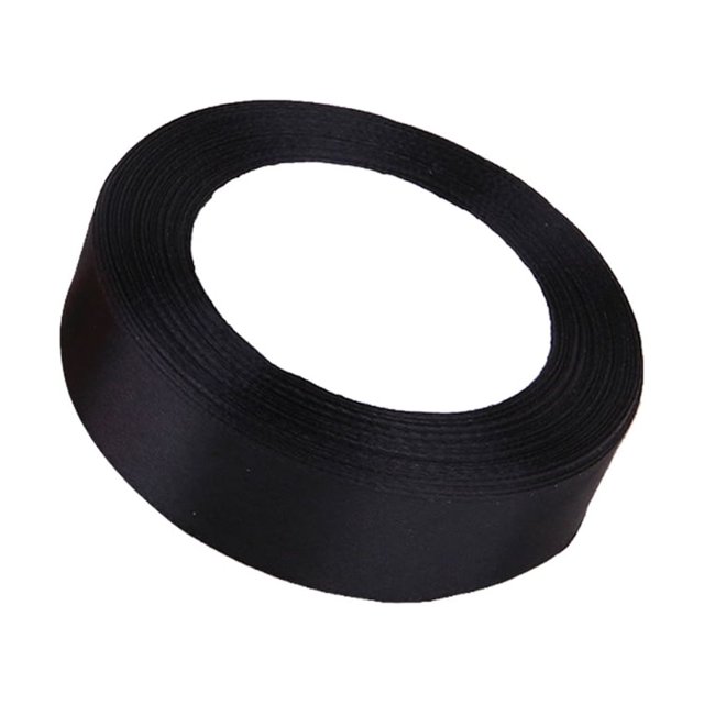 Gift Ribbon Wedding Decorations Clothes Making Supply DIY Craft Using polyester Accessories Light-weight Polyester Ribbons for Ornaments Black 39