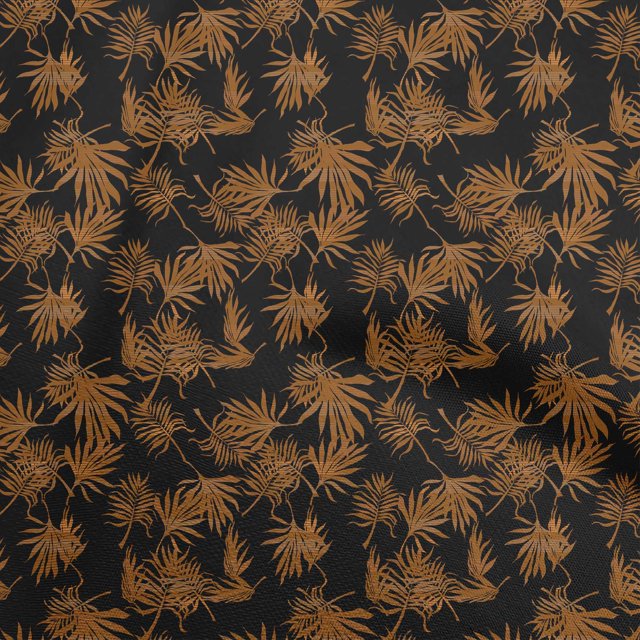 oneOone Cotton Poplin Brown Fabric Tropical Craft Projects Decor Fabric Printed By The Yard 56 Inch Wide