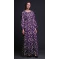 thumbnail image 2 of Bimba Robe Maxi d'Été Décontractée pour Femmes en Georgette Mousse à Imprimé Floral de Roses et de Renoncules, Taille Élastique Longue - Très Petit, 2 of 5