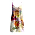 thumbnail image 4 of Birdeem Womens Casual Jumpsuits Summer Sleeveless Printed Loose Jumpsuit Wide Leg Short Pant Rompers, 4 of 4