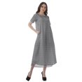 thumbnail image 2 of Moomaya Robes d'Été Imprimées pour Femmes à Manches Courtes en Coton Flex Robe de Soirée, 2 of 4