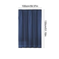 thumbnail image 3 of mtvxesu Solid Color Semi Sheer Polyester Gauze Curtains with Rod Pocket Design, Light Filtering, 39.37 X 51.18 Inches, for Living Room or Bedroom, 1 Panel, 3 of 6