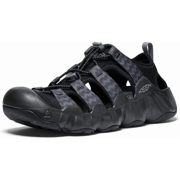 KEEN Men's Newport H2 Black/Steel Grey Toe Breathable Easy On Comfortable Hiking Sports Shoes