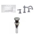 thumbnail image 1 of American Imaginations 36.75-in. W 3H8-in. Ceramic Top Set In White Color - Overflow Drain Incl. AI-29958, 1 of 8