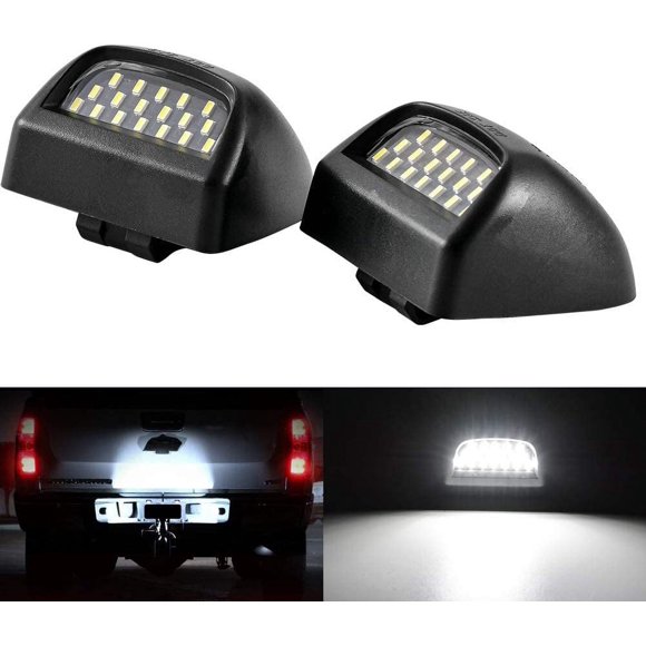 2pcs Waterproof LED License Plate Light, LED License Plate Light, Digital License Plate Light, 6000K Diamond White Tail Light