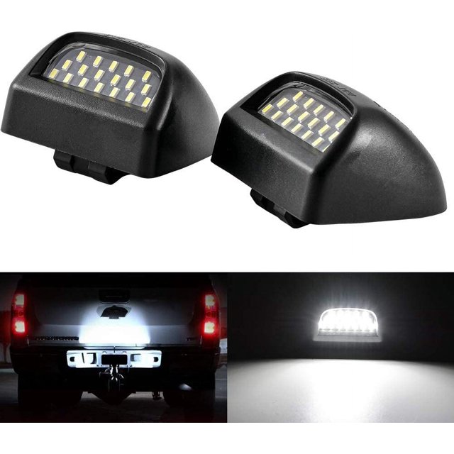 2pcs Waterproof LED License Plate Light, LED License Plate Light, Digital License Plate Light, 6000K Diamond White Tail Light