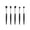 E, variant on TopLLC Eyeshadow 5 Makeup Brush Sets Portable Barrel Travel Set Full Set Of Makeup Eye Shadow Brush Eyebrow Brush High Gloss Brush Fiber Hair Makeup brush