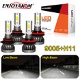 thumbnail image 1 of 4pcs LED Headlight Bulbs 9005 H11 For Subaru Impreza 2012-2014 High/Low Beam Bulbs 6000K, 1 of 9