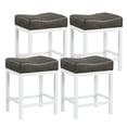 thumbnail image 1 of Costway 24.5" Bar Stool Set of 4 with Solid Rubber Wood Frame Humanized Footrest Kitchen, 1 of 8