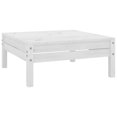 thumbnail image 1 of vidaXL Garden Footstool White Solid Pinewood, 1 of 1