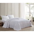 thumbnail image 1 of Beatrice Home Fashions Channel Chenille Bedspread King White Cotton Softness, 1 of 5