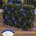 thumbnail image 1 of Novelty Lights 4x6 Blue LED Net Lights, 100 Bulbs Bush & Hedge Lighting, 1 of 6