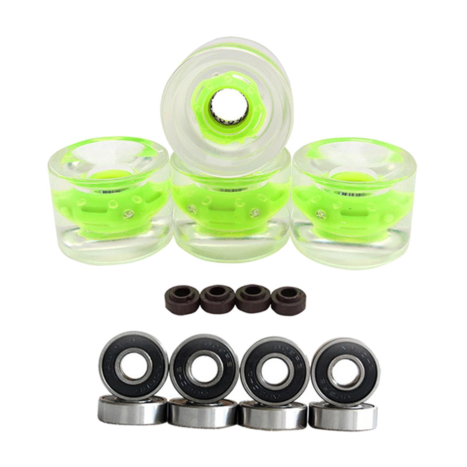 S SERENABLE Downhill Mountain Cruising Street PU Wheels Green