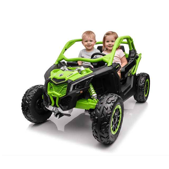KidsVIP 2x24V Can-Am Maverick RS 2 Seater 4x4 Ride On UTV Buggy with Rubber Wheels, Music & Remote