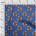 thumbnail image 1 of oneOone Georgette Viscose Fabric Leaves & Floral Block Decor Fabric Printed BTY 42 Inch Wide, 1 of 5