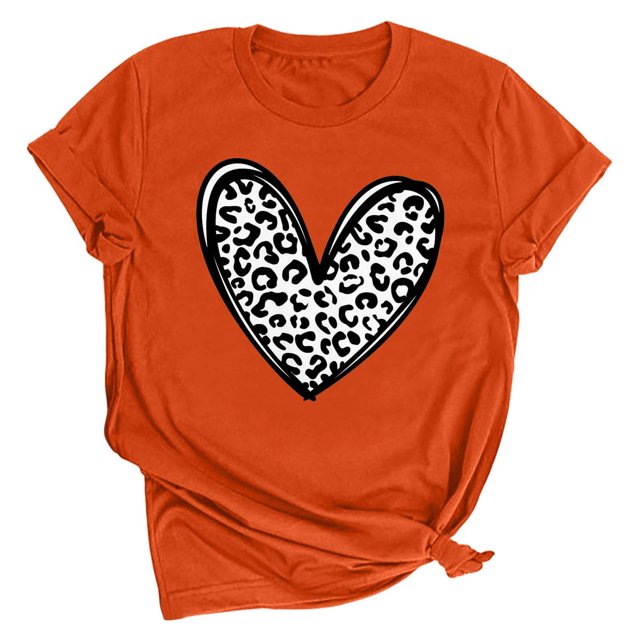 Birdeem Women Printing Short Sleeve Top Short Sleeve Round Neck Top Shirt