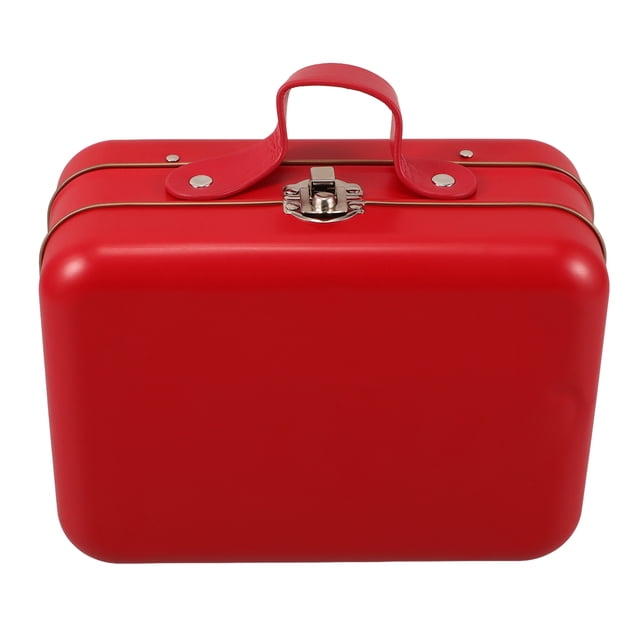 Miangastore Mini Suitcase Box Red 1Set For Outdoor Activities 7.3X5.1X3.3In