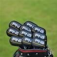 thumbnail image 3 of Ensemble de Couvre-Chefs en Fer de Golf PING – Lot de 4 (G4001+3+5+UT) Housses Protectrices à Ajustement Universel pour Clubs de Golf, Conception Durable et Légère, Accessoire de Sport Résistant aux Rayures et à la Poussière pour Golfeurs, 3 of 6