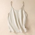 thumbnail image 1 of UPPADA Womens Crewneck Tank Tops Summer Sleeveless Scoop Neck Tees Solid Color Basic Slim Fitted Cami Shirts Womens Tank Tops Camisole Top Built In Bra Adjustable Straps,Deal of The Day Today, 1 of 3