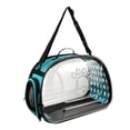 thumbnail image 2 of Esquirla Collapsible Soft Sided Pet Carriers Clear for Puppy Small Medium Dogs Hiking Blue S, 2 of 8