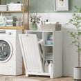 thumbnail image 2 of HOMCOM Armoire à Lessive avec Panier Amovible, Panier à Linge Basculant, 2 of 10