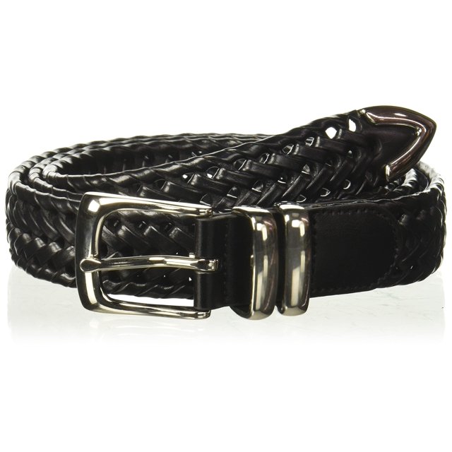 Perry Ellis Ceinture Tressée Portfolio pour Homme, Noire, 34
