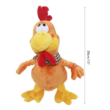 Musical Squawking Chicken Toy Electric Stuffed Animal Toy 15 Inch Musical Squawking Chicken Toy Singing Waving Rooster Electronic Interactive Plush Toy Electric Stuffed Animal Toy