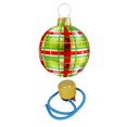thumbnail image 4 of Boule Gonflable de Noël Décorations de Noël PVC Décoration Extérieure Noël Grille Rouge Verte, 4 of 9