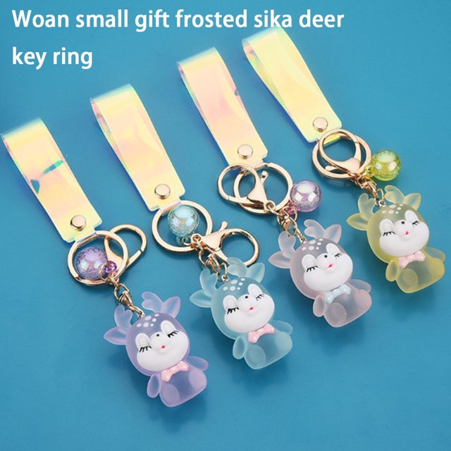 Keychain Pendant Luminous Hanging Ball Decorative Fashion Luminous Keyring Decoration Backpack Purse Bag Key Chain Handcraft Fashion Stylish Decor Yellow