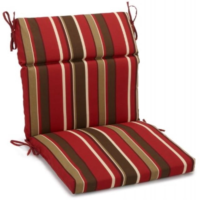 Coussin de Chaise d'Extérieur Carré pour Siège/dossier en Polyester Filé de 22 Pouces par 45 Pouces - Monserrat Sangria