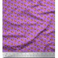 thumbnail image 1 of Soimoi Green Poly Georgette Fabric Circle Art Geometric Print Fabric by the Yard 52 Inch Wide, 1 of 5