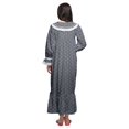 thumbnail image 4 of Moomaya Printed Nightdress For Ladies Cotton Ruffled Border Nursing Nightwear, 4 of 5