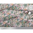 thumbnail image 3 of Soimoi Polyester Crepe Fabric Leaves & Cartoon Animals Jungle Decor Fabric Printed Yard 42 Inch Wide, 3 of 3