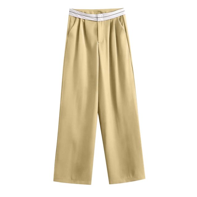 RKSTN Womns Pants Summer Elastic Waist Color Wide Leg Loose Home Long Pants Lightweight Soft Workout Pants