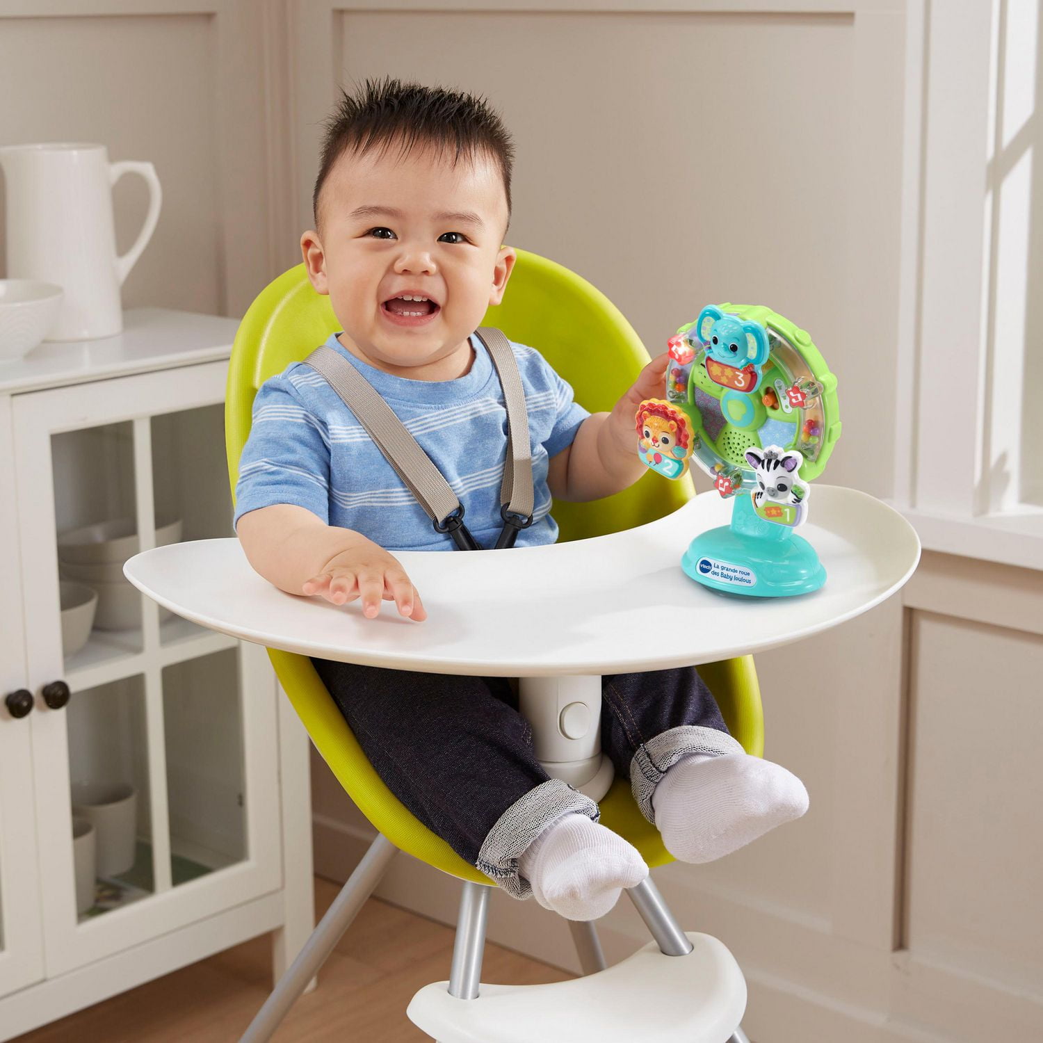 VTech La grande roue des Baby loulous - Jouet interactif pour bébé avec ventouse - Version française