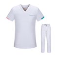 thumbnail image 4 of Tachiuwa Unisex Scrubs Set Classic Durable Male Female Skin Friendly Nurses Week Gift M, 4 of 9