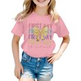 thumbnail image 1 of Kureaily Stylish Girls Tops For Everyday Wear Loose Fit Tees & Shirts For Ages 3 16 Perfect For Spring And Summer Easy To Clean Great For, 1 of 4