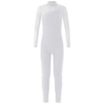 thumbnail image 1 of Choomomo Combinaison de Danse Ballet à Manches Longues avec Strass pour Filles, Blanc 14, 1 of 5