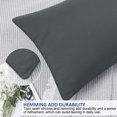 thumbnail image 4 of PiccoCasa Brushed Body Microfiber Zippered Pillowcase Dark Gray 20"x48", 4 of 7