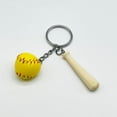 thumbnail image 4 of EIGTHTAIL 2 Pieces Key Ring Backpack Accessories Baseball Equipment Baseballs Wallet Holder Hanging Pendant Keychain, 4 of 6