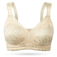 thumbnail image 3 of Wingslove Women's Full Coverage Plus Size Bra Non Padded Wireless Minimizer Bra, Nude 36D, 3 of 7